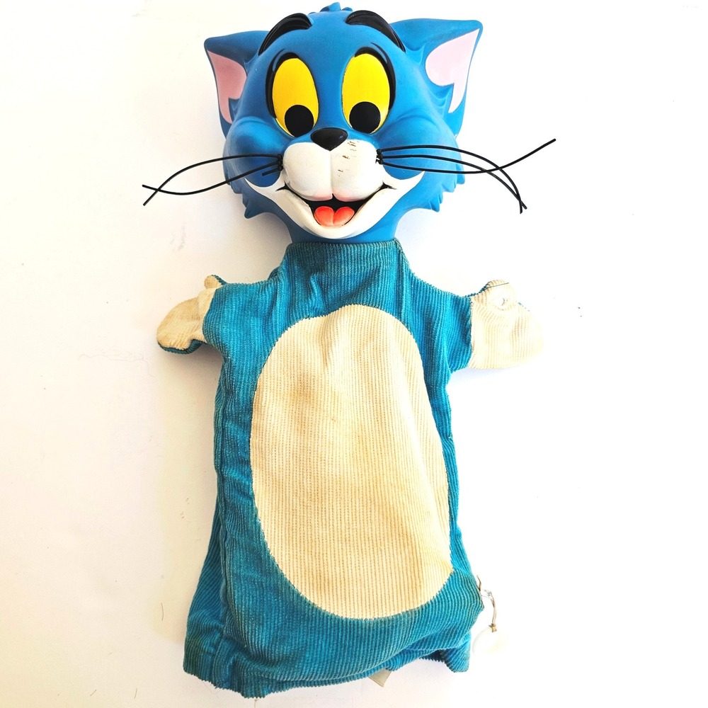 Vintage 1965 Tom and Jerry Talker Pull String Puppet Mattel - 1444